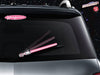 Pink WiperTags light saber wiper blade cover for vehicle