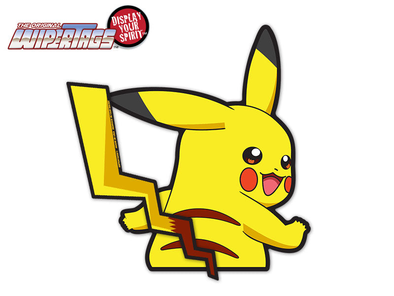 Pikachu Pika Waving Wagging Tail Pokemon Waving Decal WiperTag for