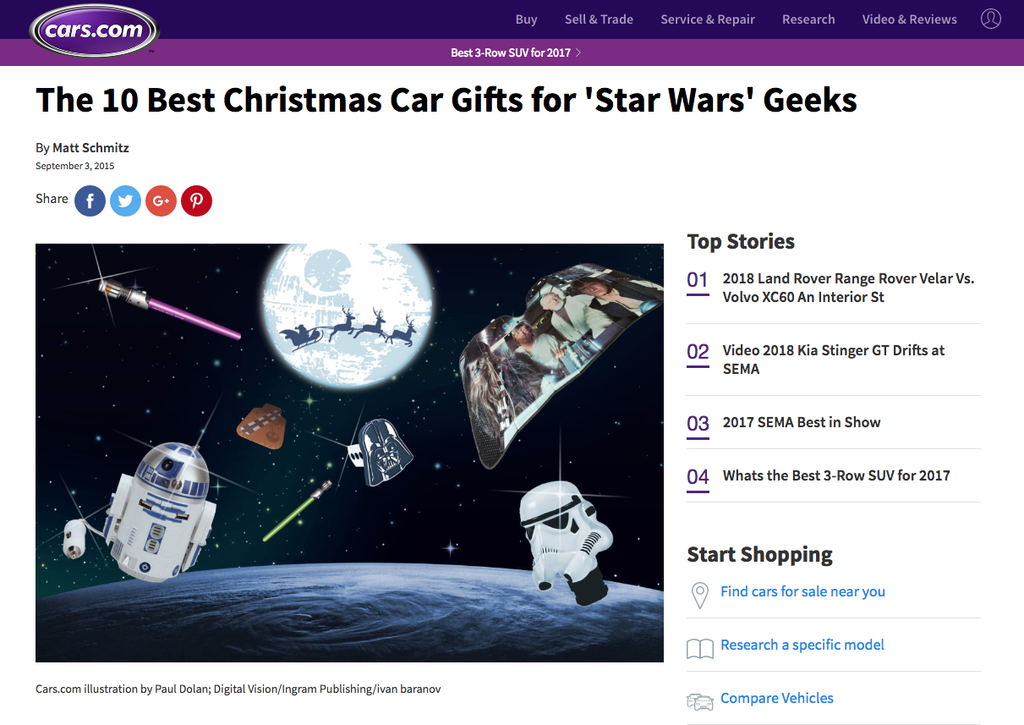 Saber WiperTag Voted #1 Best Christmas Car Gifts for 'Star Wars' Geeks