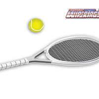 Tennis Racquet WiperTag with Ball