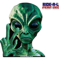 *NEW* Alien Peace Wave *RIDE A LONG* Perforated Decal