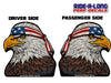 *NEW* Bald Eagle USA *RIDE A LONG* Perforated Decal
