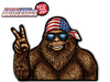 *NEW* Bigfoot USA Peace Waving Sasquatch WiperTags