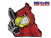 *NEW* Cardinal Mascot #1 Foam Finger *RIDE A LONG* Perforated Decal