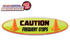 *NEW* Caution. Frequent Stops REFLECTIVE WiperTags