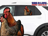 *NEW* Chickens *RIDE A LONG* Perforated Decal