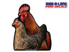 *NEW* Chickens *RIDE A LONG* Perforated Decal
