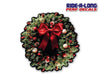 *NEW* Christmas Wreath *RIDE A LONG* Perforated Decal