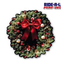 *NEW* Christmas Wreath *RIDE A LONG* Perforated Decal