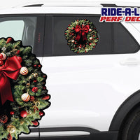 *NEW* Christmas Wreath *RIDE A LONG* Perforated Decal