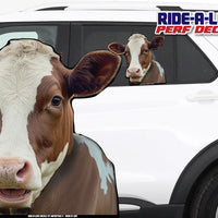 *NEW* Moo Cow *RIDE A LONG* Perforated Decal