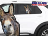 *NEW* Donkey Smiling *RIDE A LONG* Perforated Decal
