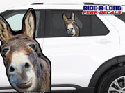 *NEW* Donkey Smiling *RIDE A LONG* Perforated Decal