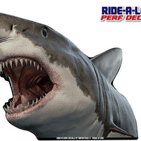 *NEW* Great White Shark *RIDE A LONG* Perforated Decal