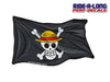 *NEW* Jolly Roger Pirate Flag *RIDE A LONG* Perforated Decal