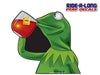 *NEW* Kermie Sippin Tea *RIDE A LONG* Perforated Decal