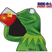 *NEW* Kermie Sippin Tea *RIDE A LONG* Perforated Decal