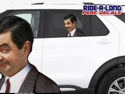 *NEW* Mr Bean *RIDE A LONG* Perforated Decal