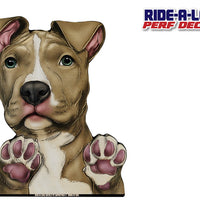 *NEW* Pitbull *RIDE A LONG* Perforated Decal