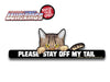 *NEW* Please Stay Off My Tail Cat WiperTag