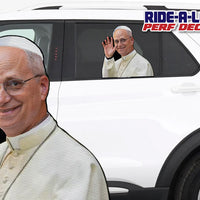 Pope Leo XIV *RIDE A LONG* Perforated Decal