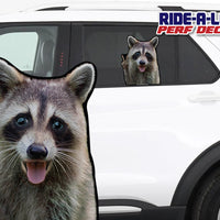 *NEW* Raccoon Peace *RIDE A LONG* Perforated Decal