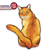 *NEW* REAL Cat orange Tabby Tail Wagging WiperTags
