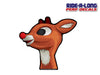 *NEW* Red Nose Reindeer *RIDE A LONG* Perforated Decal