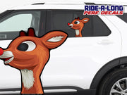 *NEW* Red Nose Reindeer *RIDE A LONG* Perforated Decal