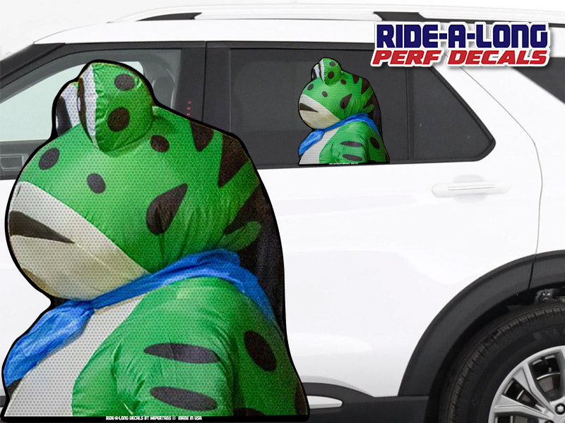 Resist Frog *RIDE A LONG* Perforated Decal