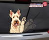 *NEW* Scottish Wheaten Terrier Waving Dog WiperTags