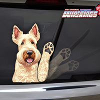 *NEW* Scottish Wheaten Terrier Waving Dog WiperTags