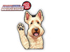 *NEW* Scottish Wheaten Terrier Waving Dog WiperTags