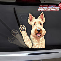 *NEW* Scottish Wheaten Terrier Waving Dog WiperTags
