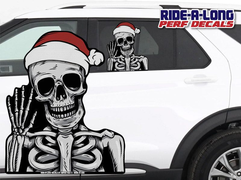 Skeleton Christmas Decals