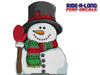 *NEW* Snowman *RIDE A LONG* Perforated Decal