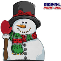 Snowman *RIDE A LONG* Perforated Decal