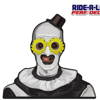 *NEW* Terrifying Clown with Glasses *RIDE A LONG* Perforated Decal