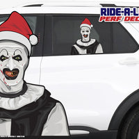 *NEW* Terrifying Santa *RIDE A LONG* Perforated Decal