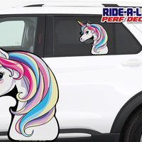 *NEW* Unicorn *RIDE A LONG* Perforated Decal