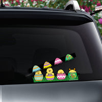 Peep-a-Boo Chicks & Eggs WiperTags & Window Decal