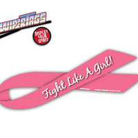 Fight Like a Girl Awareness Ribbon WiperTag