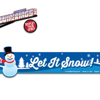 Let it Snow Snowman WiperTags