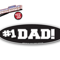 Number 1 Dad Oval WiperTag