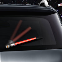 Red WiperTags light saber wiper blade cover for vehicle