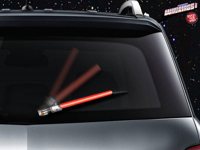 Red WiperTags light saber wiper blade cover for vehicle