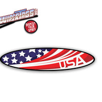USA Oval Flag WiperTag