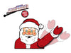 ORIGINAL Santa Claus Waving WiperTag with Decal