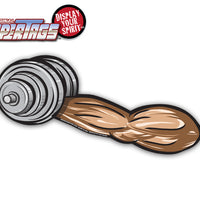 Arm Curling Dumbbell WiperTag