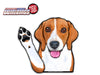 Benny the Beagle Waving Dog WiperTags
